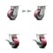 Service Caster 4 Inch Kingpinless Poly on Aluminum Wheel Caster Swivel Locks 2 Brakes SCC, 2PK SCC-KP30S420-PAR-BSL-2-SLB-2 - alternate 1